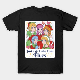 Elves Love Festive Manga Charm T-Shirt